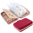 thumbnail image 1 of Funda organizadora de joyas ProCase, grande, de viaje para mujer, vino, 1 of 7