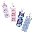 thumbnail image 2 of 4pcs Women Lipstick Holder Creative Keychain Lip Balm Pouch Dual-Use Key Rings, 2 of 7