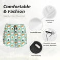 thumbnail image 5 of Disketp Kawaii Sushi Print Women's Shorts Workout Shorts for Athletic Gym Running Shorts with Phone Pockets Small, 5 of 8