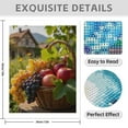 thumbnail image 3 of Diamond Art Kits for Adults - 5d Cozy Fruit Basket In Countryside Scene Diamond Painting for Adults, Diamond Art for Adults Beginners, Diamond Painting Kits for Adults for Home Wall Decor, 3 of 7