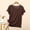 *Coffee, variant on ClodeEU Women's Short Sleeve Scoop Neck Loose T-Shirt,Solid Color Casual Summer Tee White,Women's Plus L