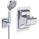 thumbnail image 1 of Soporte para cabezal de ducha, soporte de ducha ajustable de 360 ​​° Soporte de soporte de ducha de pasta fuerte Soporte de montaje en pared universal Soporte de cabezal de ducha de repuesto, 1 of 5
