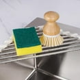 thumbnail image 2 of KitchenKey Triangle Roll-Up Dish Drying Rack Sink Corner Small Foldable Stainless Steel Over The Sink Multipurpose Kitchen Drainer Caddy Organizer Storage Shelf Holder (Coconut Milk White), 2 of 12