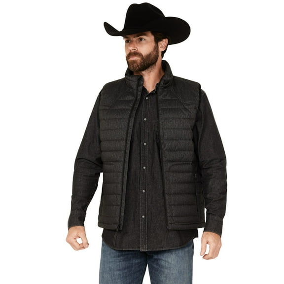 Moonshine Spirit Men's Puffer Zip Vest Charcoal X-Large  US