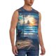 thumbnail image 2 of Fotbe Ocean View Bedroom Men's Camiseta sin Mangas Estampada para Hombres, Playera Casual para Gimnasio, Entrenamiento, Playa-Medium, 2 of 7
