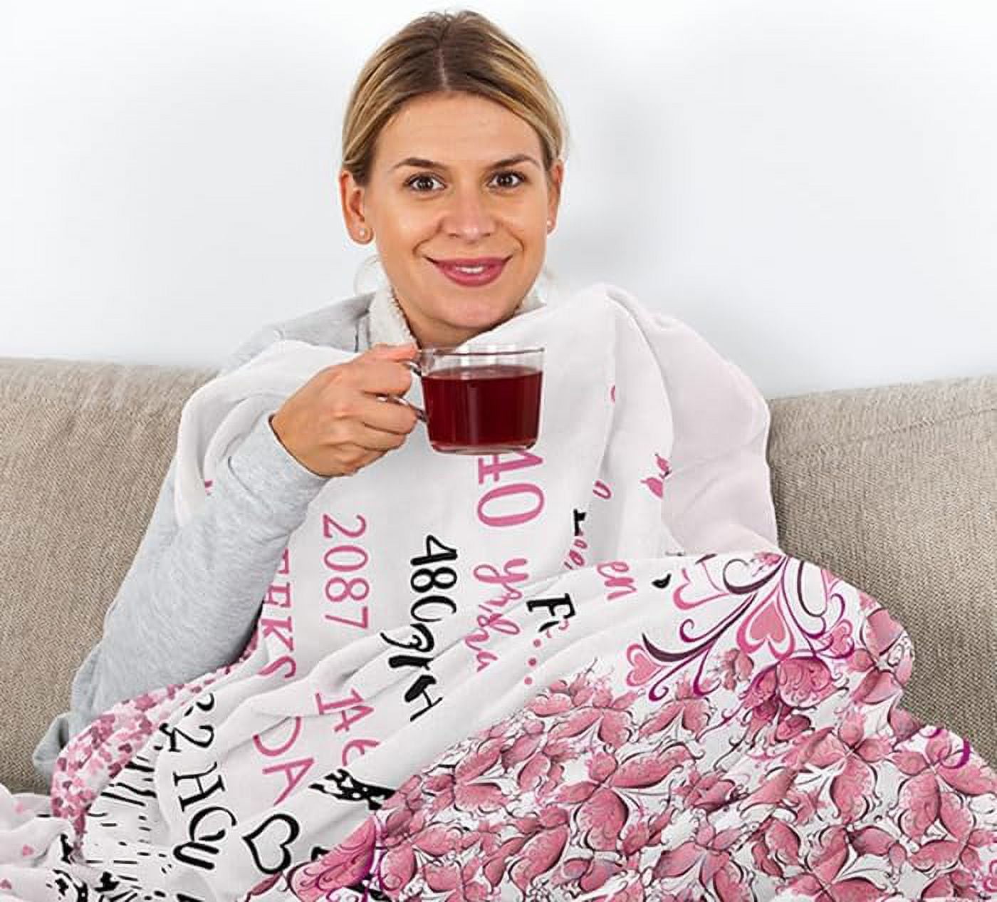 40th Birthday Gifts Women Blanket, 40 Year Old Birthday Gifts for Women, 40th Birthday Gifts, 40th Birthday Gift Ideas, 40th Birthday Gifts Women Unique, Gifts for 40th Birthday Woman