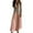 KB130 Pink, variant on Womens Long Dress V Neck Solid Color Sleeveless Spaghetti Strap Comfort Breathable Dress Green Size L