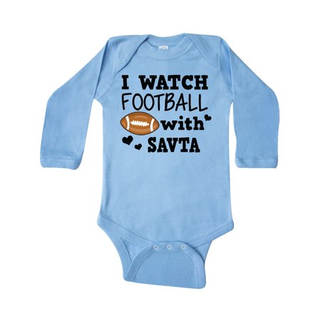 

Inktastic I Watch Football with My Savta Gift Baby Boy Long Sleeve Bodysuit
