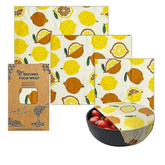 Beeswax Reusable Food Wraps - Beeswax Wrap Sustainable Products, Wax Wrap, Eco-friendly Wrap, Organization Storage Bags, Cheese Bee Wrappers Cling, Wa