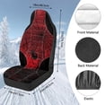 thumbnail image 7 of Uorisanigo High Back Seat Cover Set Universal Halloween Cobweb Spider Car Seat Cover Front Seats Fit for Vehicles, Auto, Suvs, Trucks, Sedans, Vans, Cars, Set of 2, 7 of 7