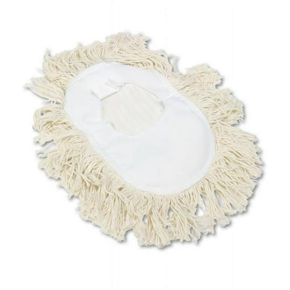 13.5 W x 17.5 L in. Wedge Dust Mop Head, Cotton - White