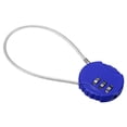 thumbnail image 1 of Uxcell Small Combination Lock 7.8 Inch, 1 Pack 3 Digit Padlock for Gym Locker, Blue, 1 of 6