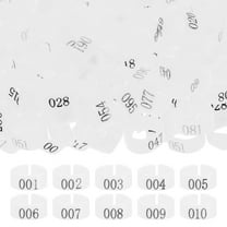 ibasenice 100Set Bird Leg Bands Ring White PP Secure Fit for Pigeons and Small Birds in Easy to Use Poultry Management