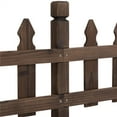 thumbnail image 3 of Yaheetech 11.5'' H x 35.5'' W Wood Garden Fence Pricket Fencing Border Set of 5, Natural Wood, 3 of 6