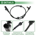 thumbnail image 4 of Sensor de velocidad de rueda ABS Unique Bargains, sensor de sistema de frenos antibloqueo para Nissan Versa 1.6L 1.8L 2007-2012 No.47900EL00A parte trasera derecha, 4 of 7