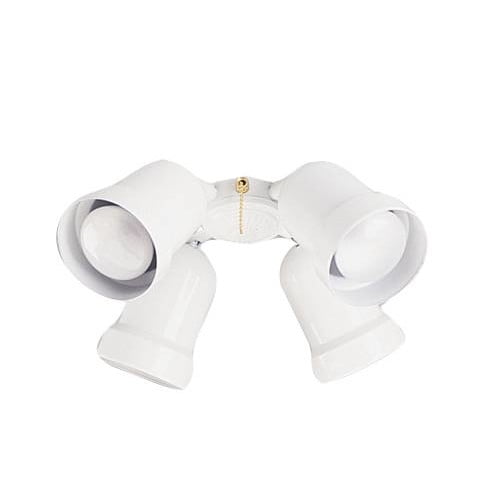 Bala Ceiling Fan Light Kit 4 Spot Polished Brass Uses 60 Watt Incandescent Candelabra Base Lamps Com Bala Ceiling Fan Light Kit 4 Spot, Spotlight Ceiling Fan Kit