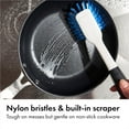 thumbnail image 4 of Good Grips Dish Brush, Nylon Bristles with Built-in Scraper, Safe for Non-Stick Cookware, Non-Slip Handle, Dishwasher, 4 of 5