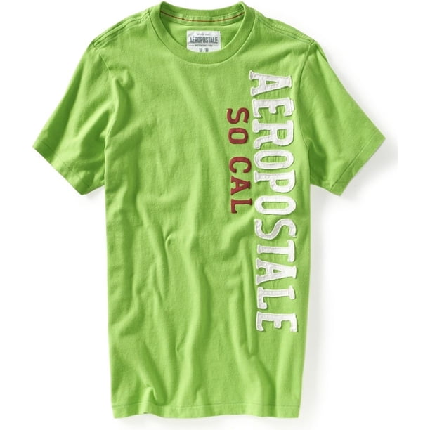 Aeropostale - Camiseta gráfica So Cal para hombre, verde, grande