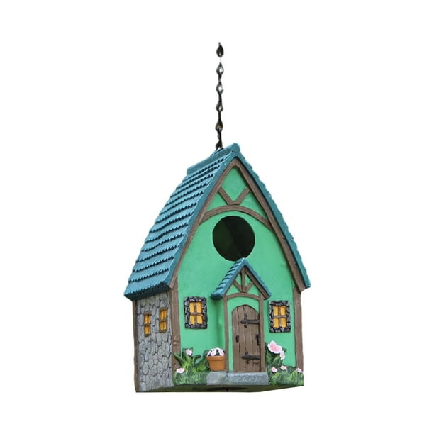 Casas colgantes para pájaros, casa para pájaros, estilo rústico, pequeño lugar de descanso para pájaros, cría de aves. Plantador