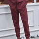 thumbnail image 3 of Pantalones largos de moda para hombre, de color liso, cómodos, informales, con cordón para fitness., 3 of 5