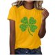 thumbnail image 1 of Camisas de Manga Corta para Mujeres Moda Casual Mujeres Impresión Casual Cuello Redondo Pullover Camisetas, 1 of 5
