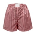 thumbnail image 4 of Afdoent Shorts For Women Striped High Waist Summer Casual Shorts With Side Pockets Comfortable Stretch Fabric Breathable Fashion 2026 Beach Vacation Clothes, 4 of 4