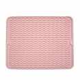 thumbnail image 1 of Oleegame 1PC Placemat Silicone Dish Drying Mat For Multiple Usage Easy Clean Heat Silicone Mat For Kitchen Counter Or Sink Refrigerator Or Drawer Liner, 1 of 8