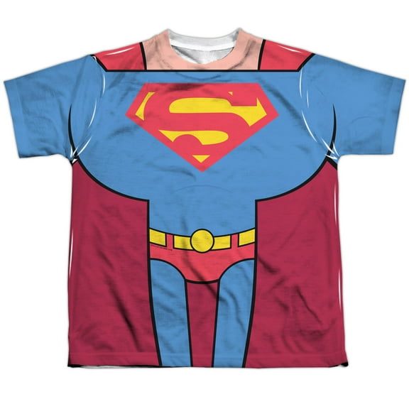 Teen Titans Go To The Movies - Superman Uniform - Youth Short Sleeve Shirt - Small