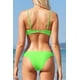 thumbnail image 2 of Bikini de Dos Piezas con Escote en V y Cordones para Mujer Verde neón G Verde neón G Xishao ropa, 2 of 2