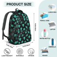 thumbnail image 5 of Alien and Planet Black Pattern Backpack for School, Cute School Bag with Adjustable Shoulder Straps and Padded Back, 16.9"x12.6"x5.9", 5 of 5