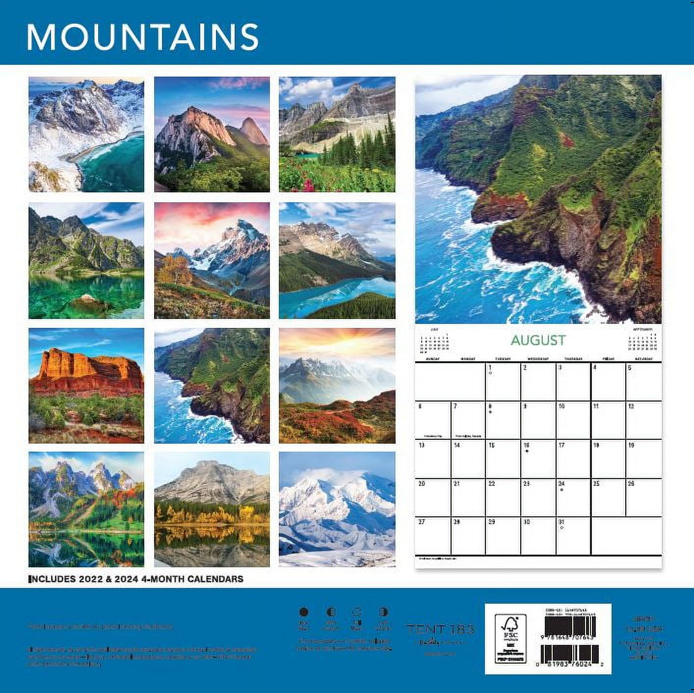 2023-12 Month Calendar- Mountains 12x12 Hanging Wall Calendar by DaySpring