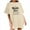Khaki, variant on Oversized T Shirts for Women I Am the Middle Sisiter Print Tops Fun Letter Print T-shirt Top Crewneck Short Sleeve Top