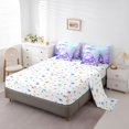 thumbnail image 3 of Erosebridal Princess Mermaid Bed in a Bag Twin size, Dreamy Flower Bed Set, Fish Tail Reversible Bedding Twin Size, Microfiber Room Decor, 7-Piece, 3 of 6