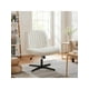 thumbnail image 1 of Silla Ergonómica de Oficina sin Brazos, Beige, Altura Ajustable (79-92 cm), Respaldo Reclinable 20°, Giro 360°, Asiento Acolchado (65x52 cm), Base Metálica Negra (136 kg), para Hogar y Escritorio, 1 of 4