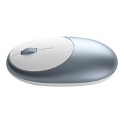 Satechi Aluminum M1 Bluetooth Wireless Mouse with Rechargeable Type-C Port - Compatible with 2022 MacBook Pro/Air M2, Mac Mini, iMac Pro/iMac, 2022 iPad Air M1, 2021 iPad Pro and More (Blue)
