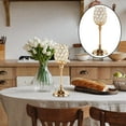 thumbnail image 4 of Candelabro de cristal de mosaico Sunnimix Candelabro chapado en oro S 10x10x21cm dorado, 4 of 8
