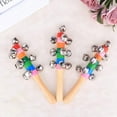 thumbnail image 3 of 4Pc Colorful Christmas Hand Jingle Bells Musical Instrument Percussion Toy For Party Decoration Polyester, 3 of 8