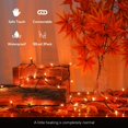 thumbnail image 3 of Cadena de luces Hopolon Orange para Acción de Gracias, 13 pies, 50 quilates, x2, 3 of 7