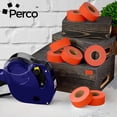 thumbnail image 2 of Perco 1 Line Fluorescent Red Labels - 32,000 Blank Price and Date Gun Labels for Perco Lite, X, Plus and Pro 1 Line Price and Date Guns- 32 Rolls, 4 Sleeves - Made in USA, 2 of 7