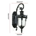 thumbnail image 3 of Miumaeov Outdoor Exterior Wall Light Retro Garden Lantern Lamp Wall Sconce Fixture For Porch Patio Yard, 3 of 14