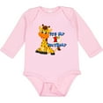 thumbnail image 3 of Inktastic 1st Birthday Giraffe Boys or Girls Long Sleeve Baby Bodysuit, 3 of 5
