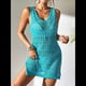 thumbnail image 5 of Trajes de Baño para Mujer, Verano 2025, Crochet, Tejido Calado, Vestidos de Playa. Azul M, 5 of 10