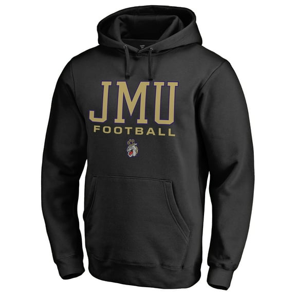Men's Black James Madison Dukes Team Unity Football Pullover Hoodie