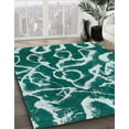 thumbnail image 2 of Ahgly Company Indoor Rectangle Abstract Northern Lights Blue Abstract Area Rugs, 5' x 8', 2 of 6