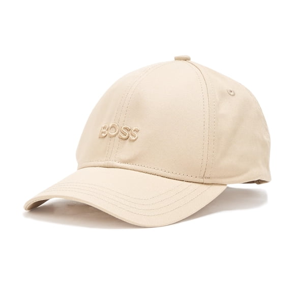 Gorra BOSS con Logo Central en Tecido Sarga Beige Postre Talla Única