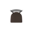 thumbnail image 3 of 410 Jackie Stainless Steel 25" Swivel Counter Stool with Rein Coffee Seat, 3 of 4