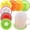 A1_7pc Multicolor 3.46", variant on WUXIAB 7Pc Fruit Drink Coaster,Cup Mat Placemat,3.5" Mini Table Protection Pad,Pvc Anti-Slip Mat,Fruit Slice Pattern Home Kitchen Living Room,Housewarming Daily Gift,Bar Cafe Office Desk Decoration