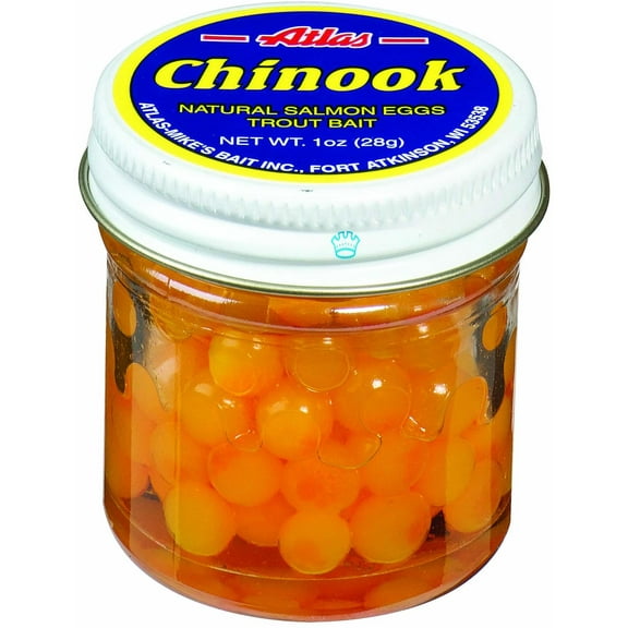 Atlas Mike's Chinook Salmon Eggs Scent Bait, Cheese, Yellow