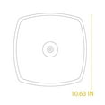 thumbnail image 3 of Lodge Cast-Iron 10.5" Square Glass Lid, 3 of 5