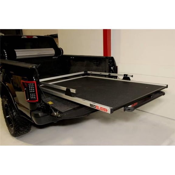 78 x 48 in. Bed Slide Contractor for 2019 Current Chevy Gmc T1 Silverado Sierra 6.9 ft. Beds, Silver
